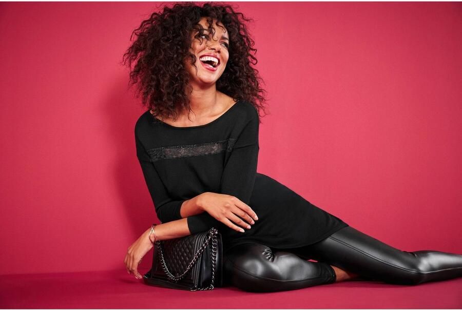 Tamaris Legging strakke vorm in lederlook - Foto 2