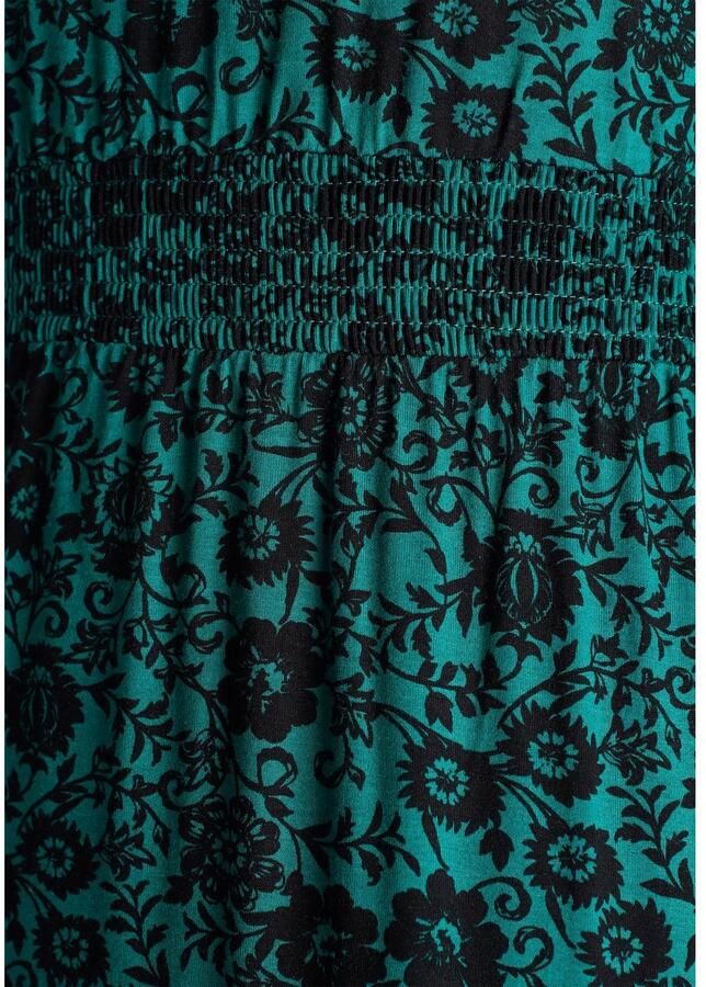 Tamaris Maxi-jurk figuurvolgend van jersey lange mouwen met ronde hals