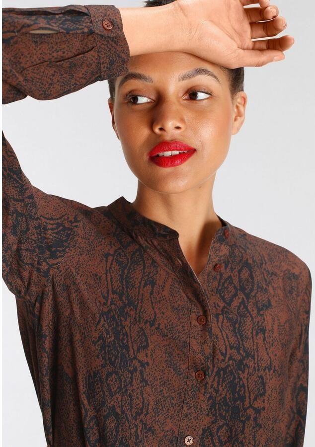 Tamaris Midi-jurk met knoopsluiting - Foto 2