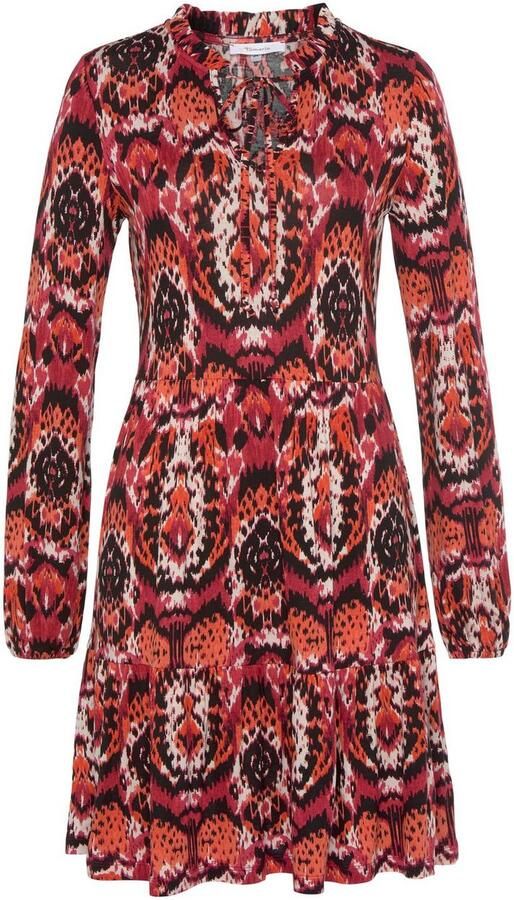 Tamaris Mini-jurk feestelijke gelegenheden van jersey stof lange mouwen - Foto 7