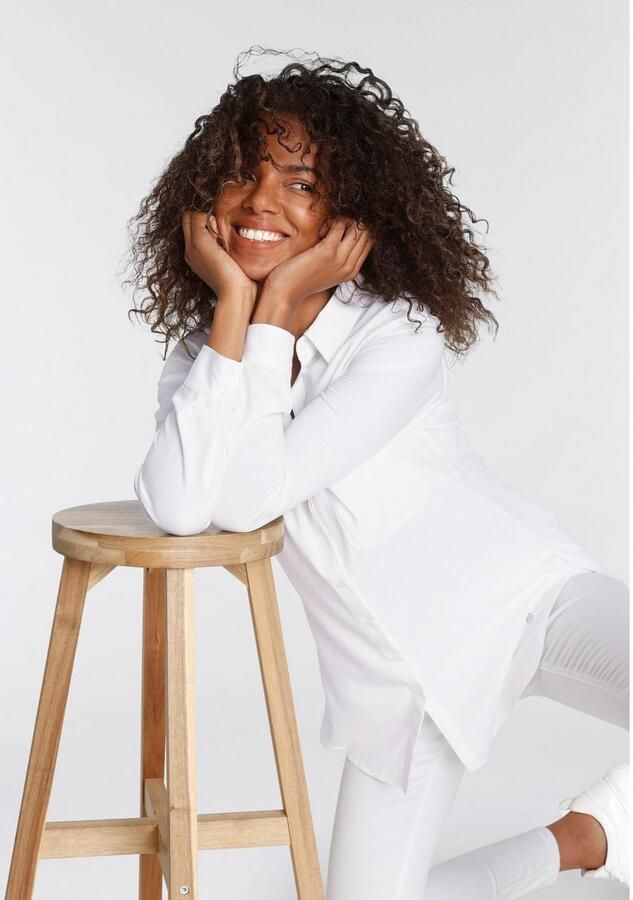 Tamaris Overhemdblouse in oversize-look met zakken