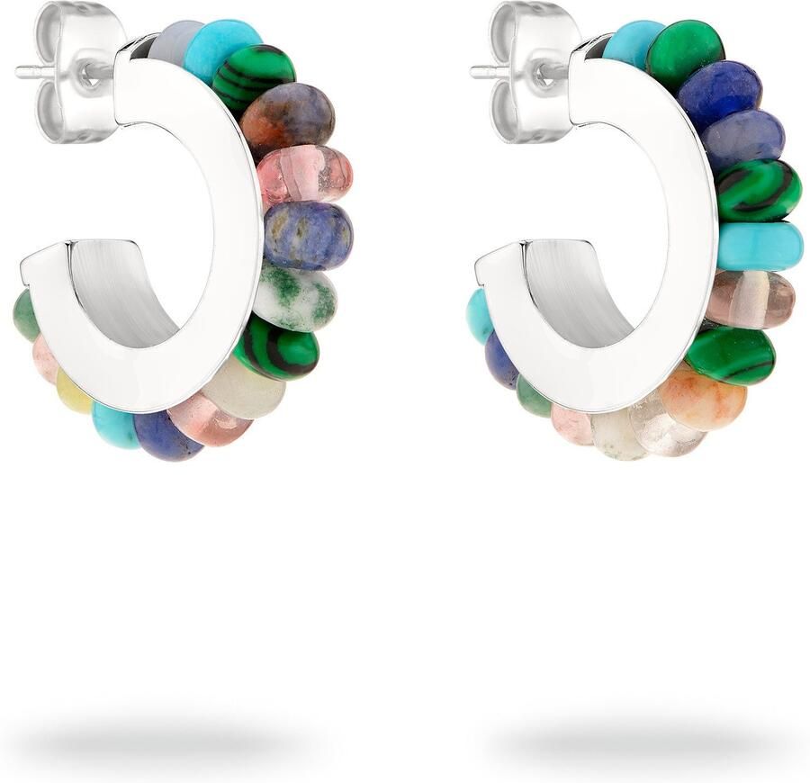 Tamaris Paar creolen Sieraad Geschenk Roestvrijstalen Oorbellen All About Beads - Foto 2