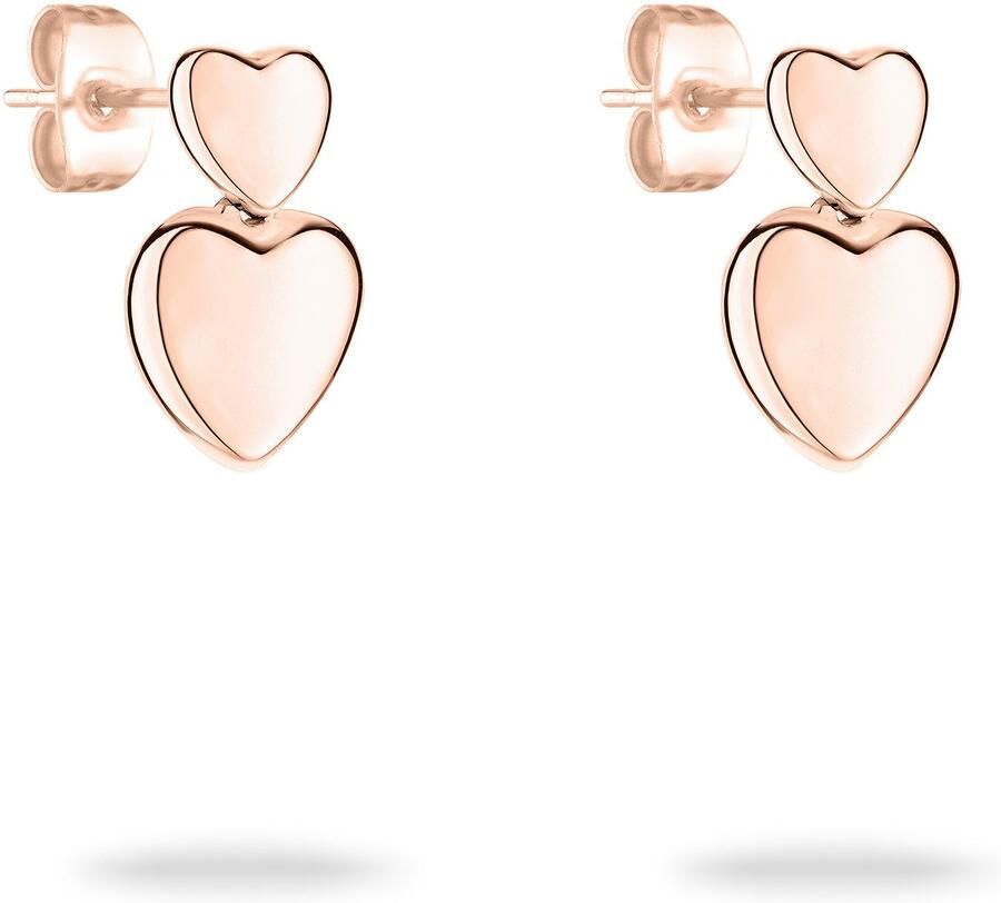 Tamaris Paar oorstekers Sieraad Geschenk Roestvrijstalen Oorbellen Bold Hearts Hart - Foto 3
