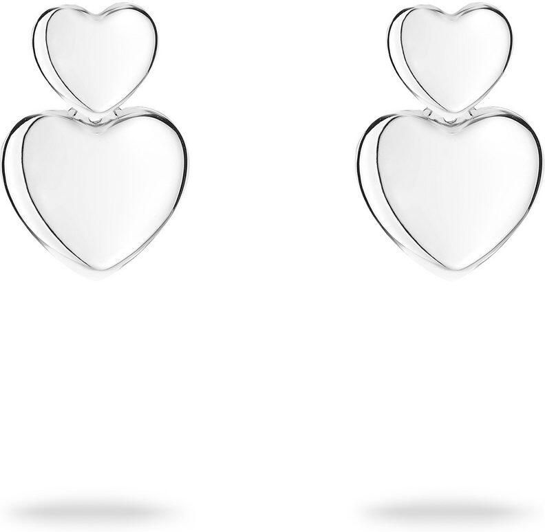 Tamaris Paar oorstekers Sieraad Geschenk Roestvrijstalen Oorbellen Bold Hearts Hart