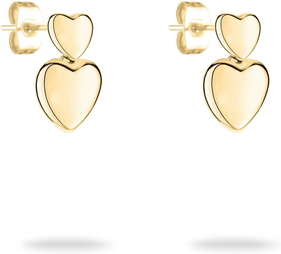 Tamaris Paar oorstekers Sieraad Geschenk Roestvrijstalen Oorbellen Bold Hearts Hart - Foto 2
