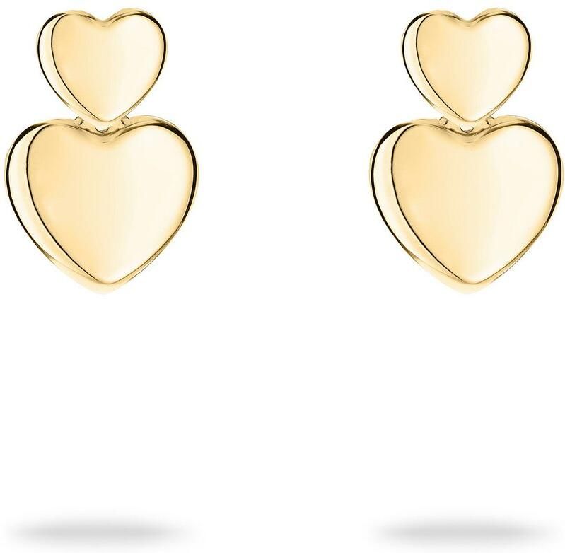 Tamaris Paar oorstekers Sieraad Geschenk Roestvrijstalen Oorbellen Bold Hearts Hart