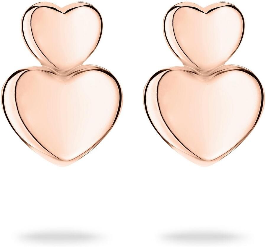 Tamaris Paar oorstekers Sieraad Geschenk Roestvrijstalen Oorbellen Bold Hearts Hart