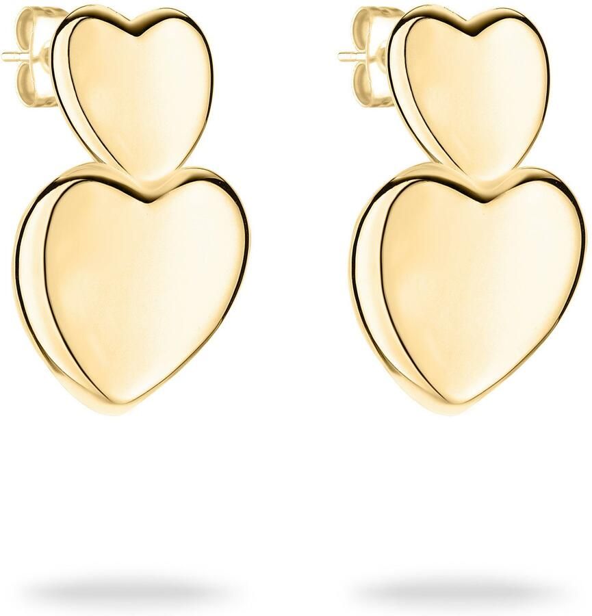 Tamaris Paar oorstekers Sieraad Geschenk Roestvrijstalen Oorbellen Bold Hearts Hart - Foto 2