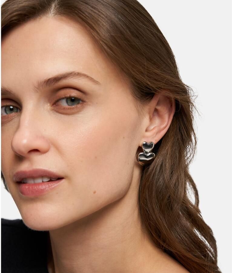 Tamaris Paar oorstekers Sieraad Geschenk Roestvrijstalen Oorbellen Bold Hearts Hart