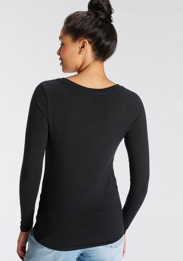 Tamaris Shirt met lange mouwen shirt met lange mouwen met ronde hals - Foto 5