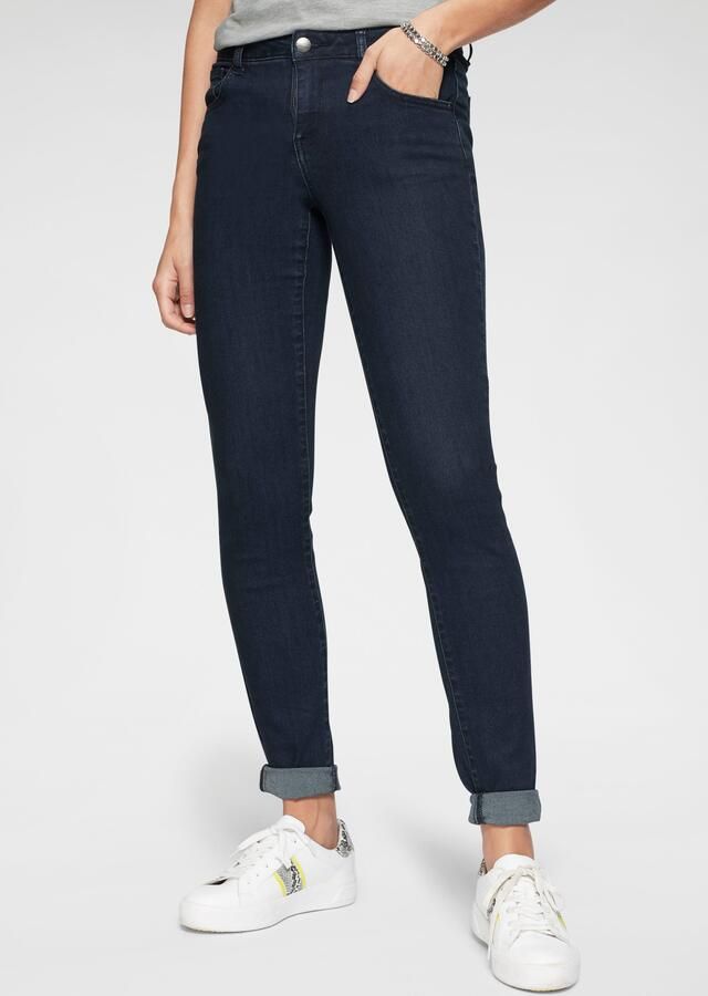 Tamaris Skinny fit jeans smalle broekpasvorm normale taille 5-pocket-vorm used-wassing - Foto 7