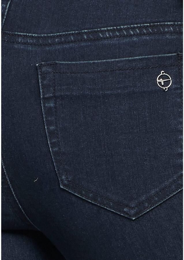 Tamaris Skinny fit jeans smalle broekpasvorm normale taille 5-pocket-vorm used-wassing