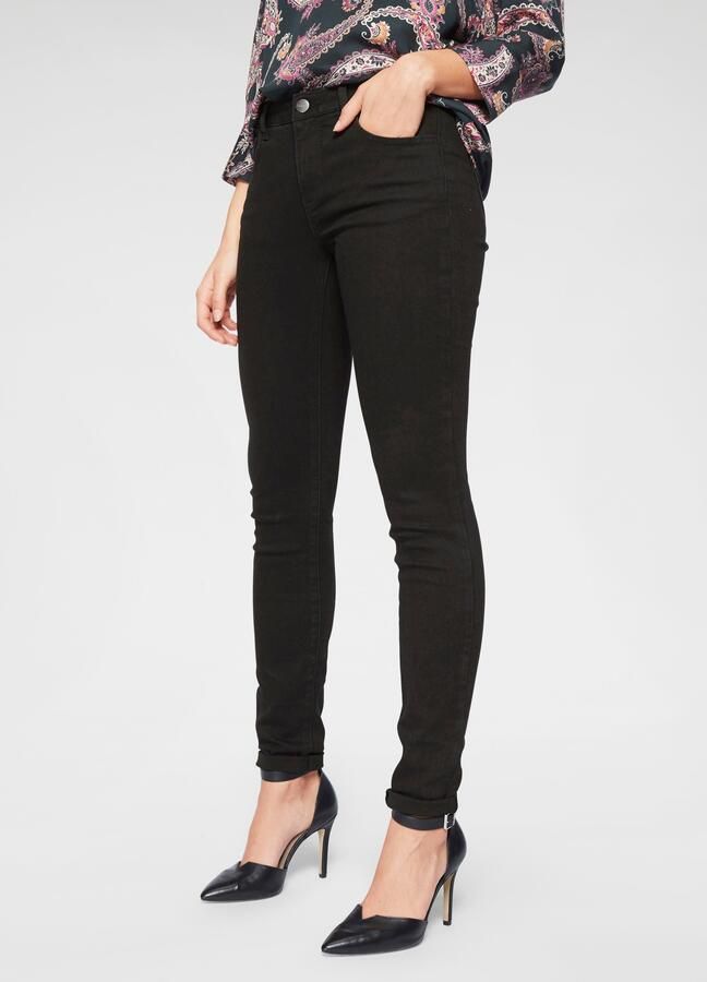 Tamaris Skinny fit jeans smalle broekpasvorm normale taille 5-pocket-vorm used-wassing - Foto 7