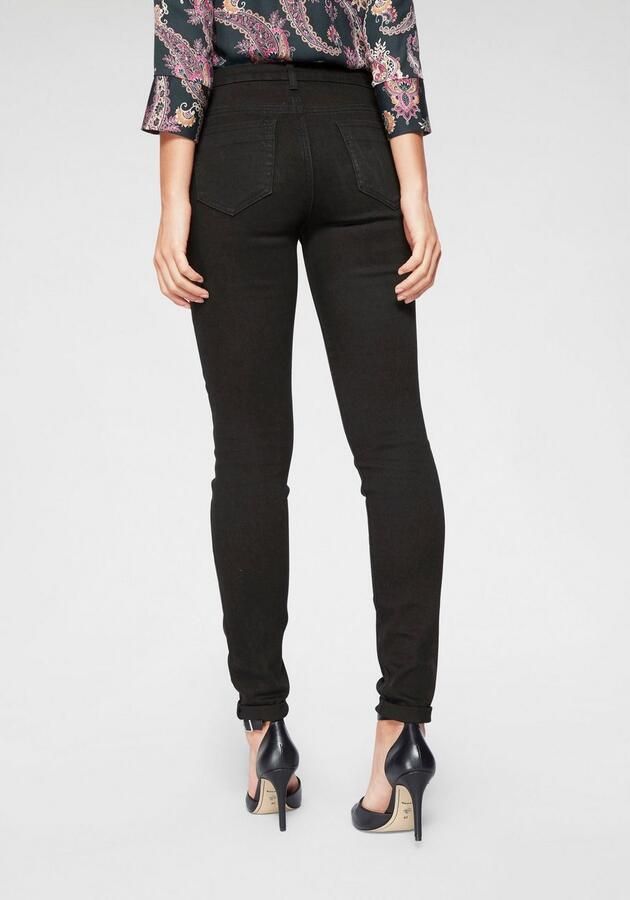 Tamaris Skinny fit jeans smalle broekpasvorm normale taille 5-pocket-vorm used-wassing - Foto 3