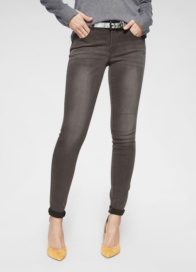 Tamaris Skinny fit jeans smalle broekpasvorm normale taille 5-pocket-vorm used-wassing - Foto 8