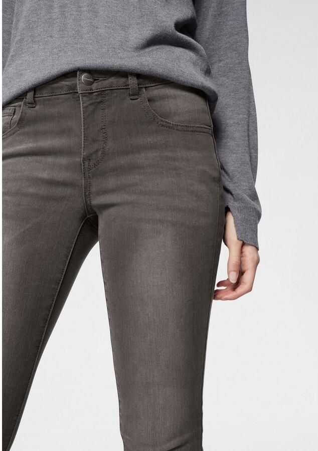 Tamaris Skinny fit jeans smalle broekpasvorm normale taille 5-pocket-vorm used-wassing - Foto 2