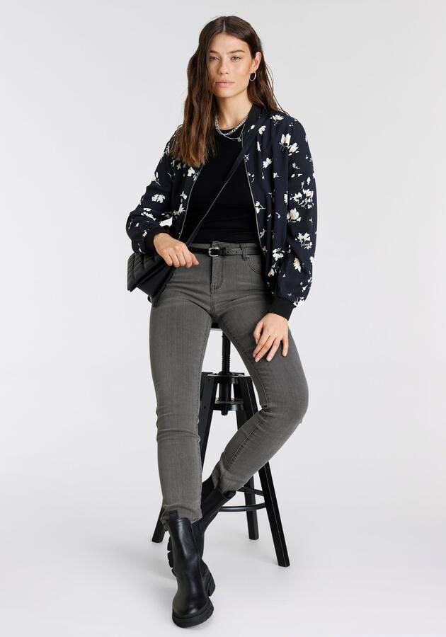 Tamaris Skinny fit jeans smalle broekpasvorm normale taille 5-pocket-vorm used-wassing - Foto 8