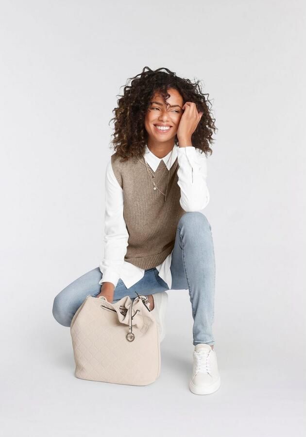 Tamaris Skinny fit jeans smalle broekpasvorm normale taille 5-pocket-vorm used-wassing - Foto 6