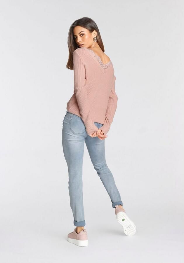 Tamaris Skinny fit jeans smalle broekpasvorm normale taille 5-pocket-vorm used-wassing - Foto 8