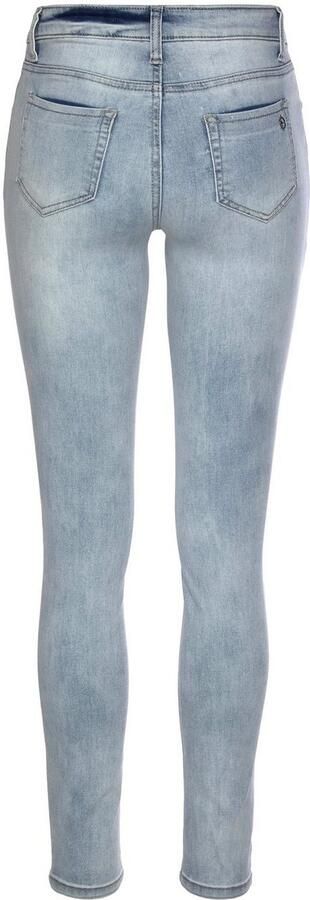Tamaris Skinny fit jeans smalle broekpasvorm normale taille 5-pocket-vorm used-wassing - Foto 13