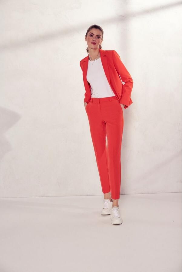 Tamaris T-shirt met ronde halslijn en oversized mouwen - Foto 10