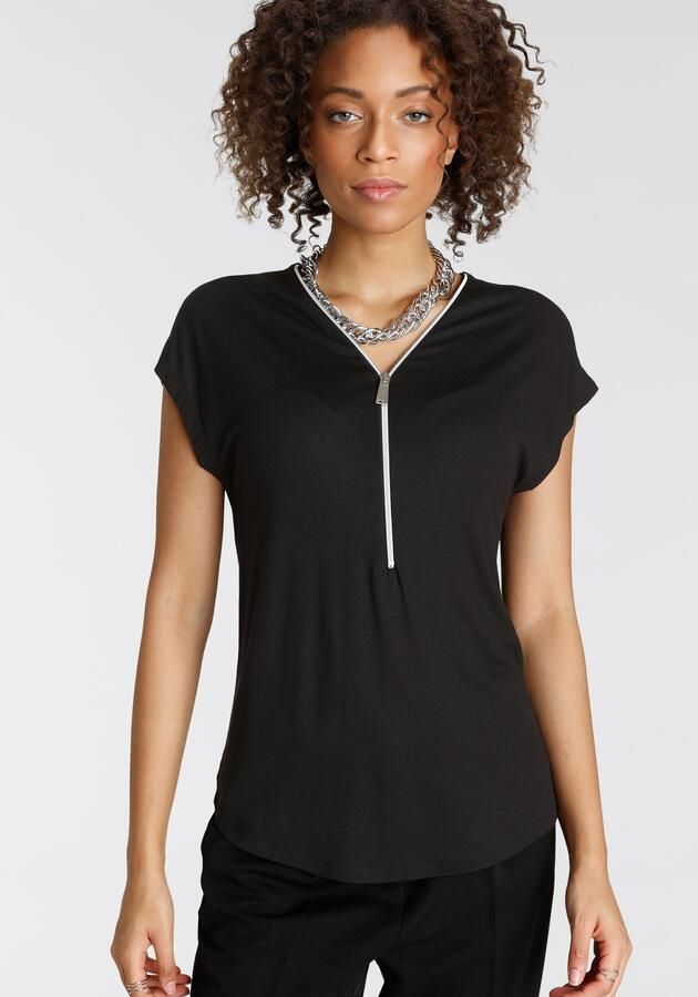 Tamaris T-shirt met v-hals - Foto 7