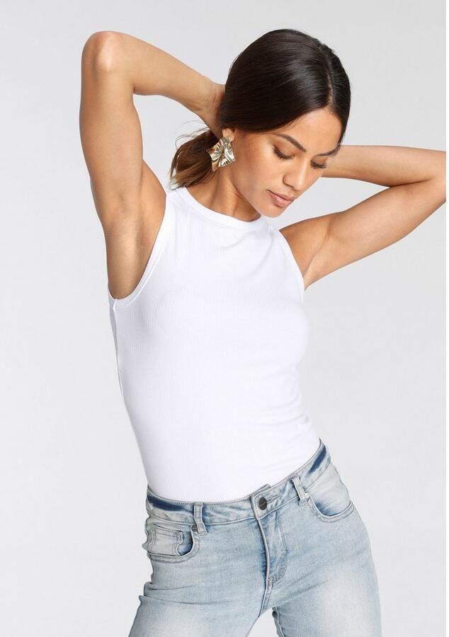 Tamaris Tanktop in moderne shape van rib