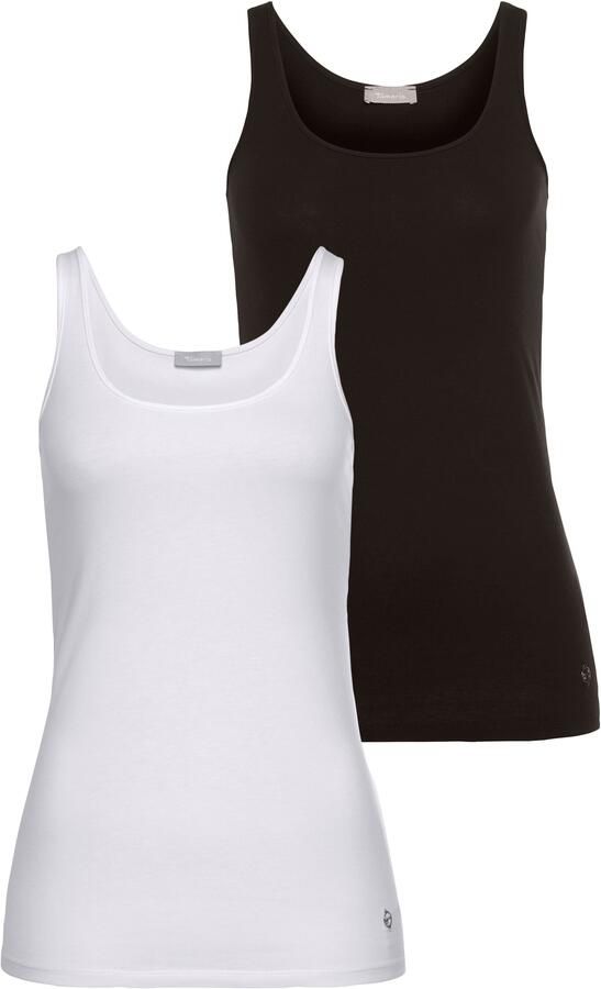 Tamaris Tanktop van katoenmix in set (Set van 2) - Foto 5