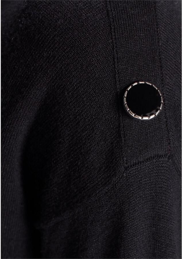 Tamaris Trui met staande kraag met knopen op de schouder - Foto 2