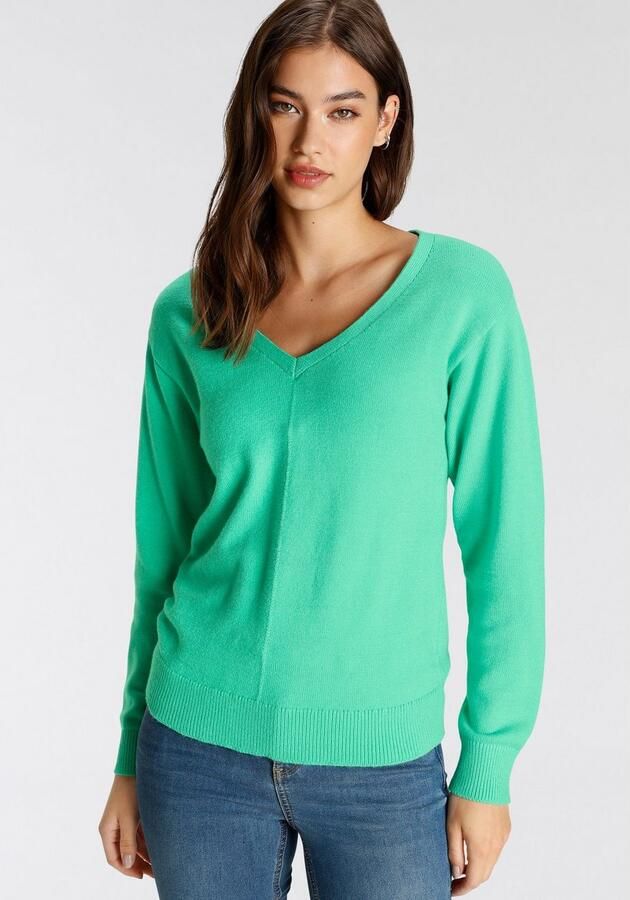 Tamaris Trui met V-hals met frontbies - Foto 4