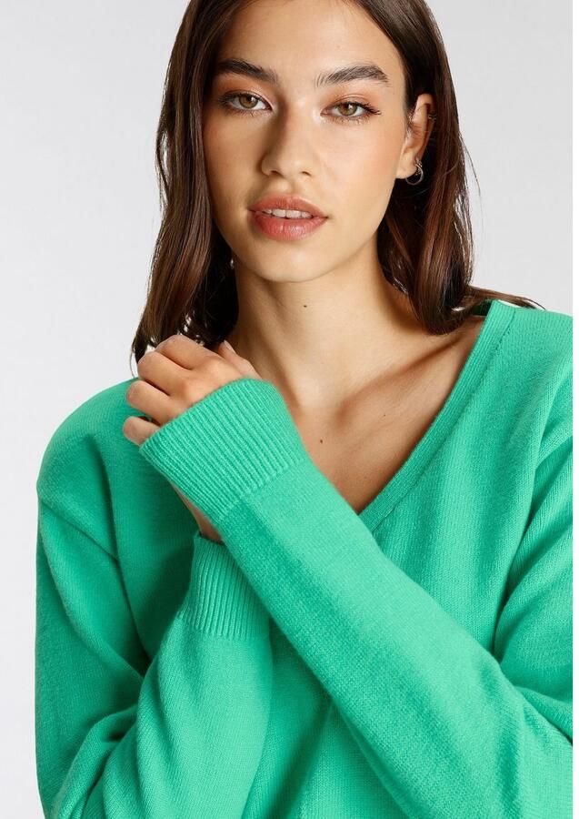 Tamaris Trui met V-hals met frontbies - Foto 3