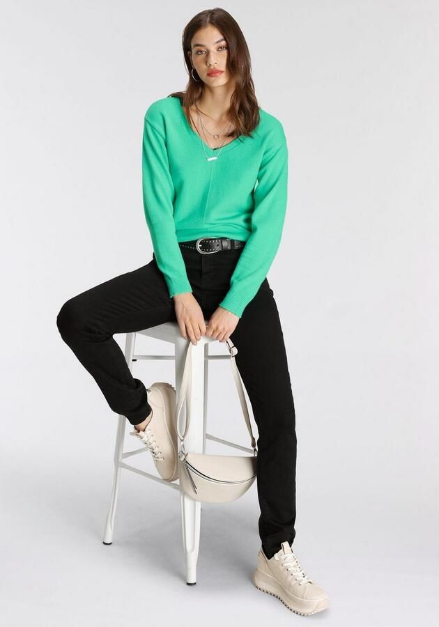 Tamaris Trui met V-hals met frontbies - Foto 6