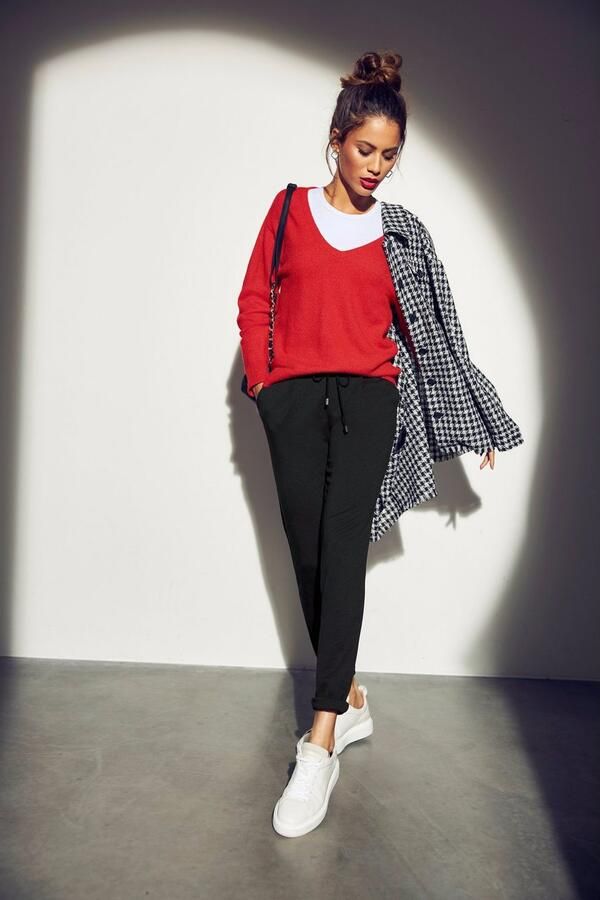 Tamaris Trui met V-hals met frontbies - Foto 11