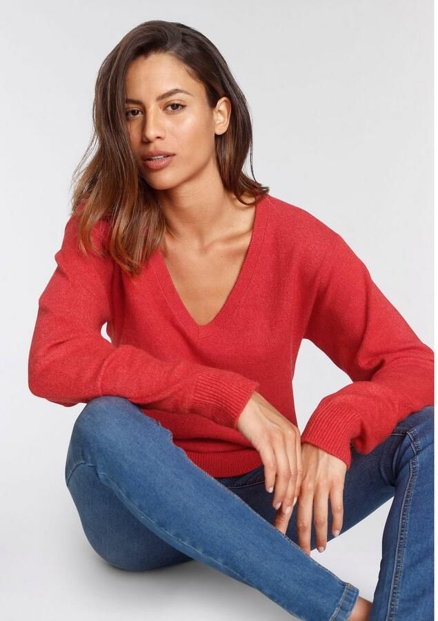 Tamaris Trui met V-hals met frontbies - Foto 4