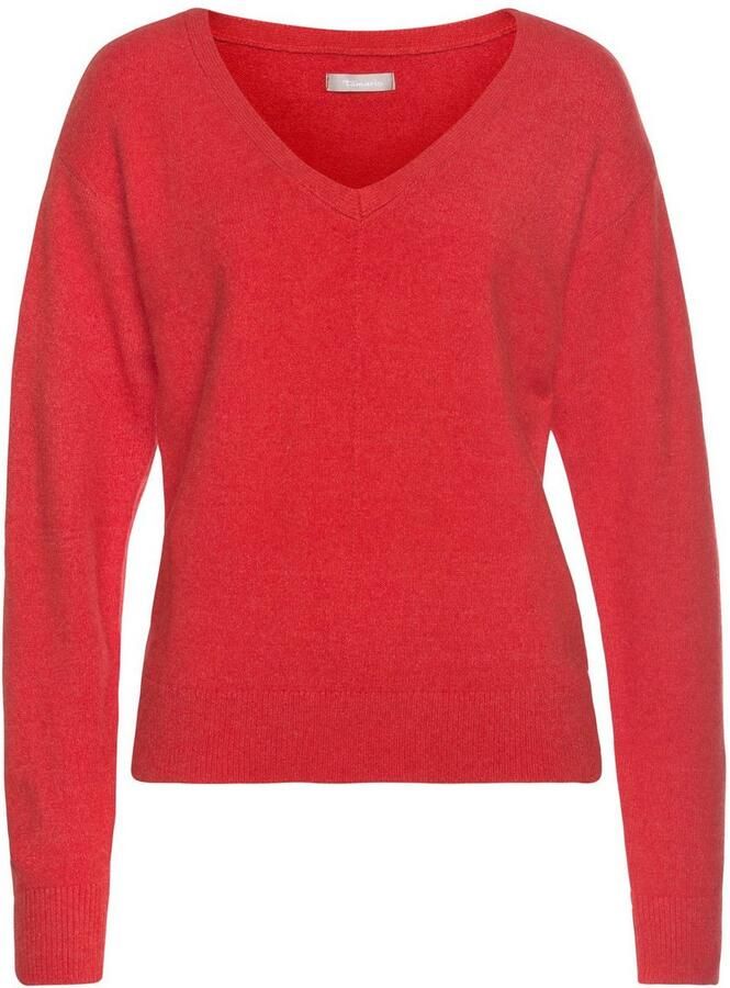 Tamaris Trui met V-hals met frontbies - Foto 1