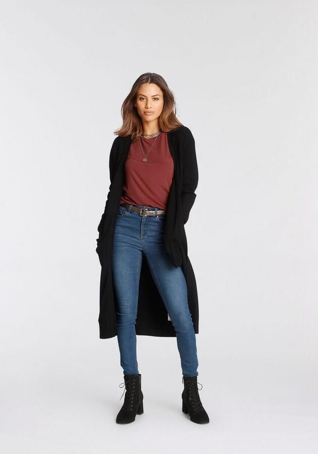 Tamaris Vest in lange vorm van knuffelzachte viscosegestrick - Foto 5