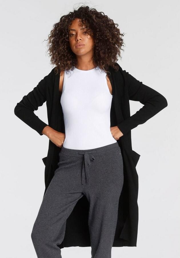 Tamaris Vest in lange vorm van knuffelzachte viscosegestrick - Foto 6