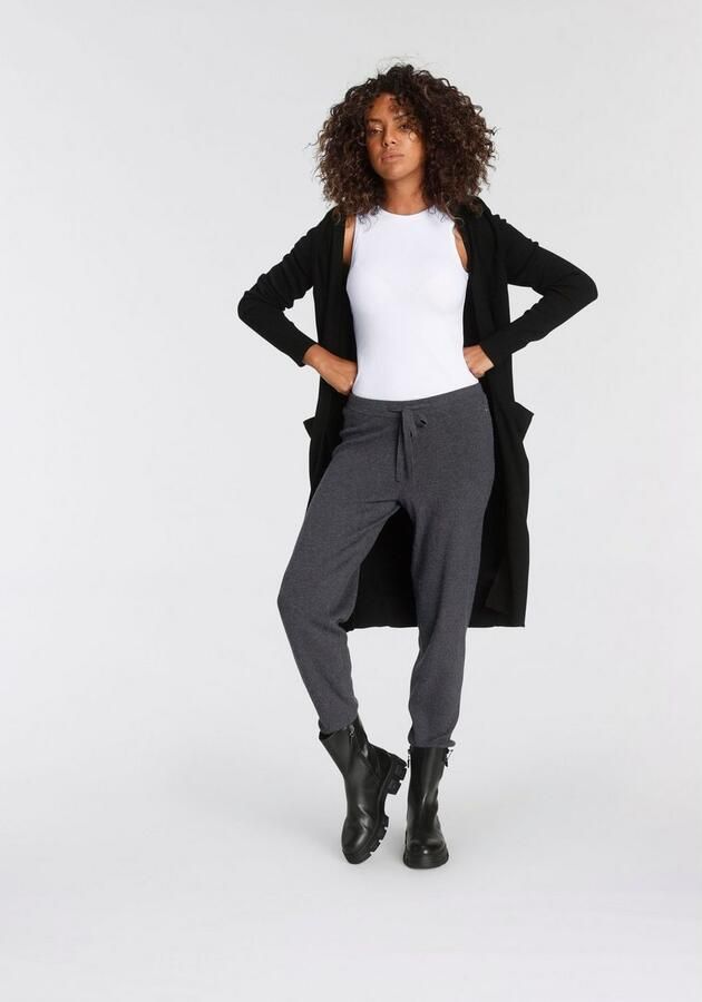 Tamaris Vest in lange vorm van knuffelzachte viscosegestrick - Foto 7