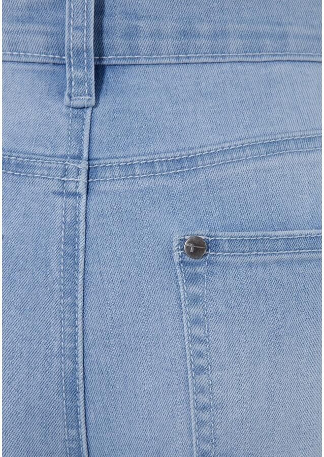 Tamaris Wijde jeans figuurvolgende pasvorm met steekzakken hoge taille