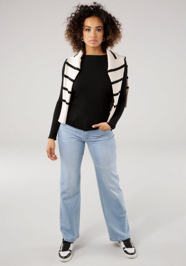 Tamaris Wijde jeans figuurvolgende pasvorm met steekzakken hoge taille - Foto 10