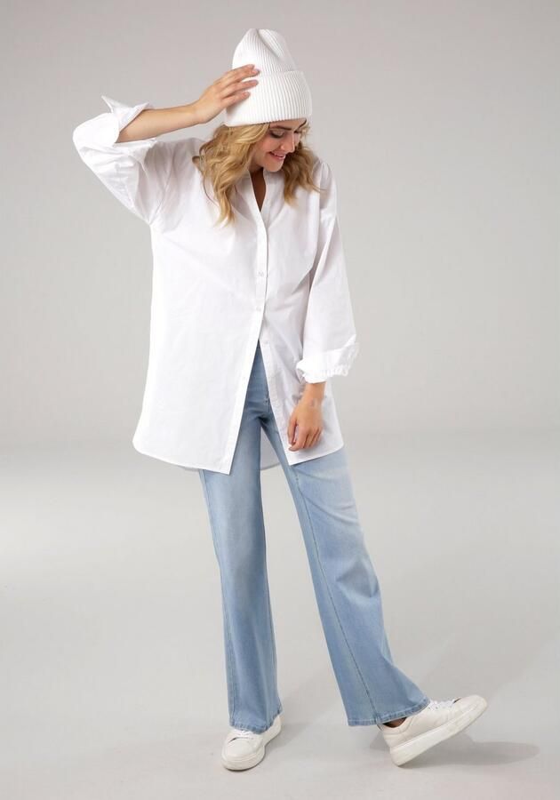 Tamaris Wijde jeans figuurvolgende pasvorm met steekzakken hoge taille - Foto 13