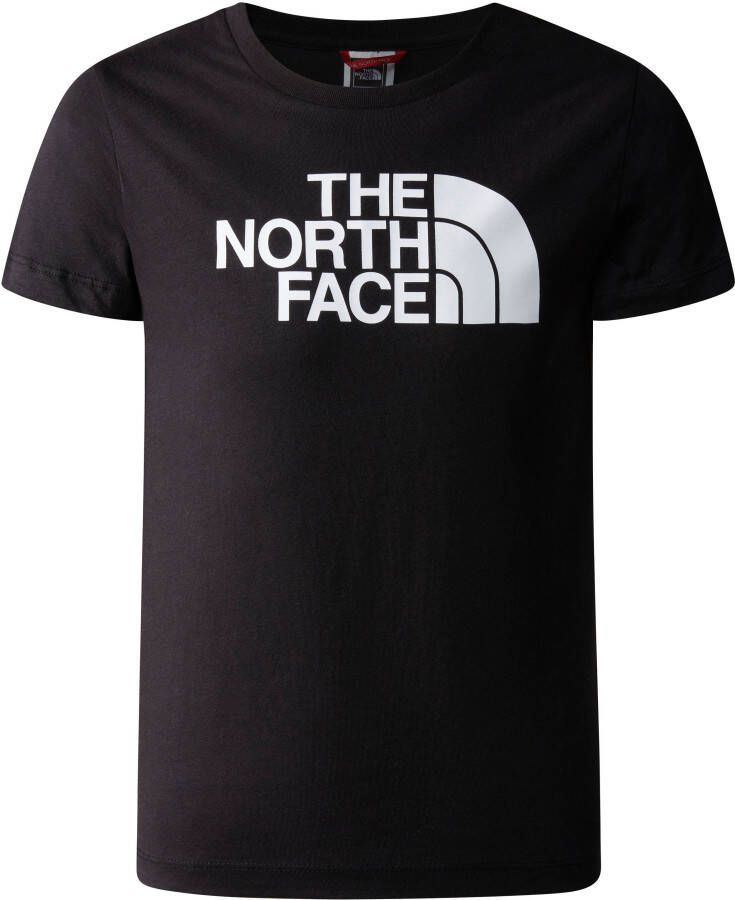 The North Face T-shirt met logo zwart wit Katoen Ronde hals Logo 134 140