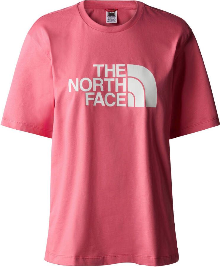 The North Face T-shirt W RELAXED EASY TEE met logoprint op borsthoogte