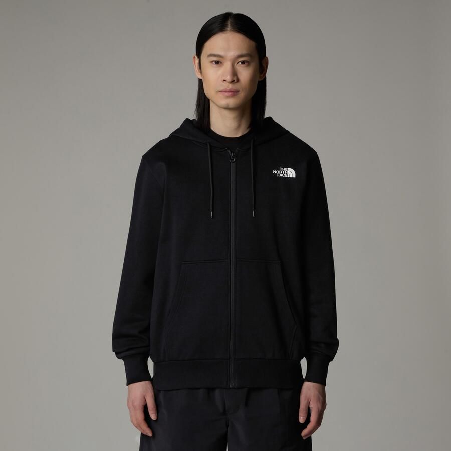 The North Face Eenvoudige Dome Volledige Rits Hoodie Black Heren