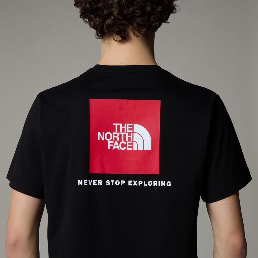 The North Face Redbox Korte Mouw T-shirt voor Mannen Black Heren