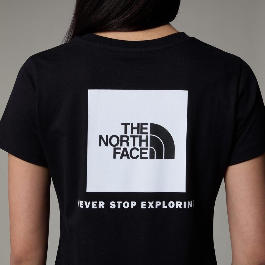 The North Face Never Stop Exploring Box Logo T-Shirt Black- Dames Black - Foto 4