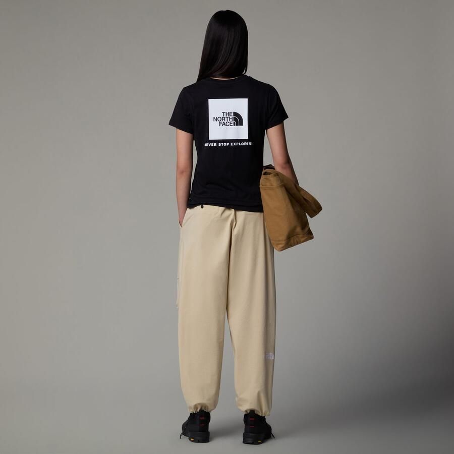 The North Face Never Stop Exploring Box Logo T-Shirt Black- Dames Black