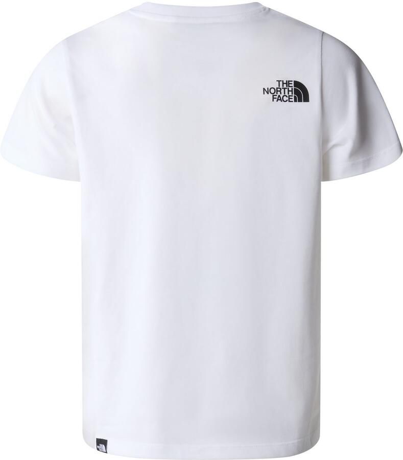 The North Face T-shirt Simple Dome wit Jongens Meisjes Katoen Ronde hals 158 164