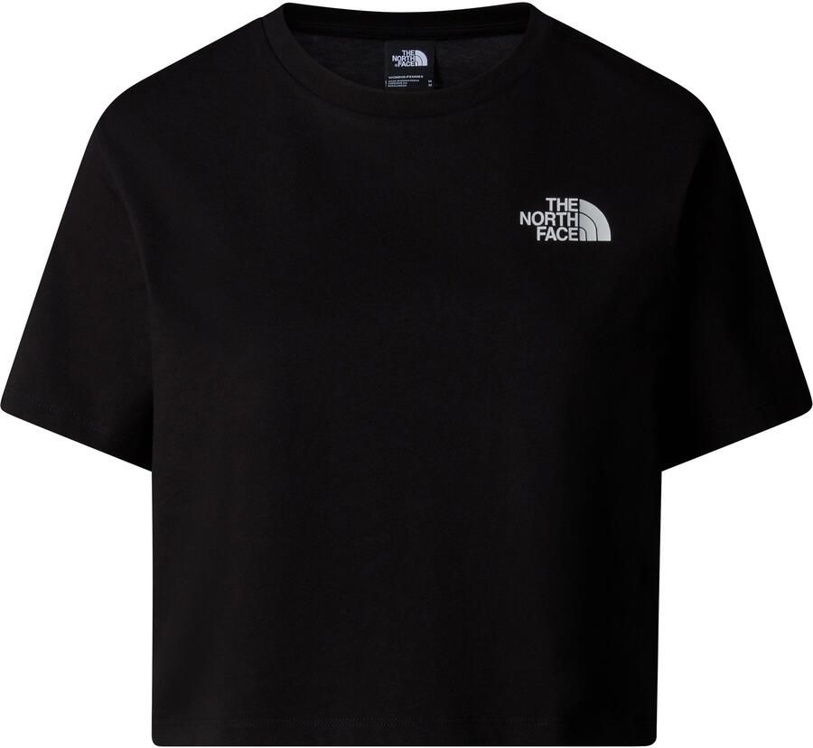 The North Face Simple Dome Crop T-Shirt Dames Black- Dames Black