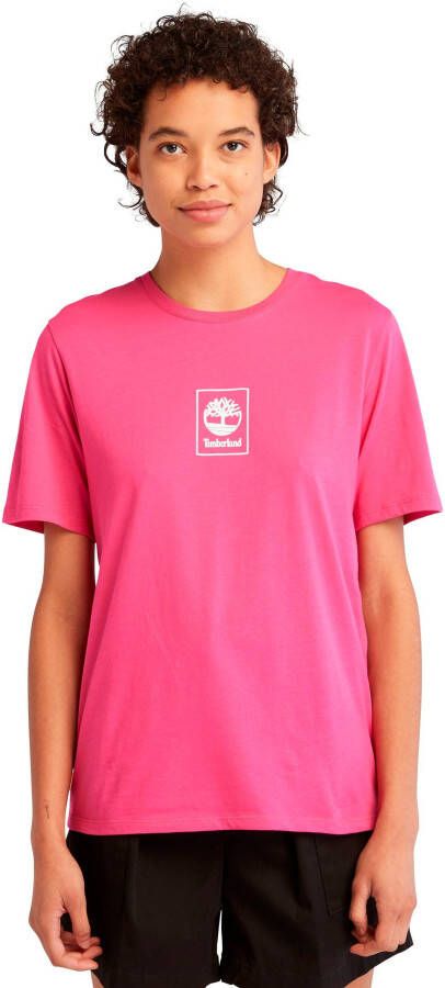 Timberland T-shirt STACK LOGO REGULAR TEE met logoprint